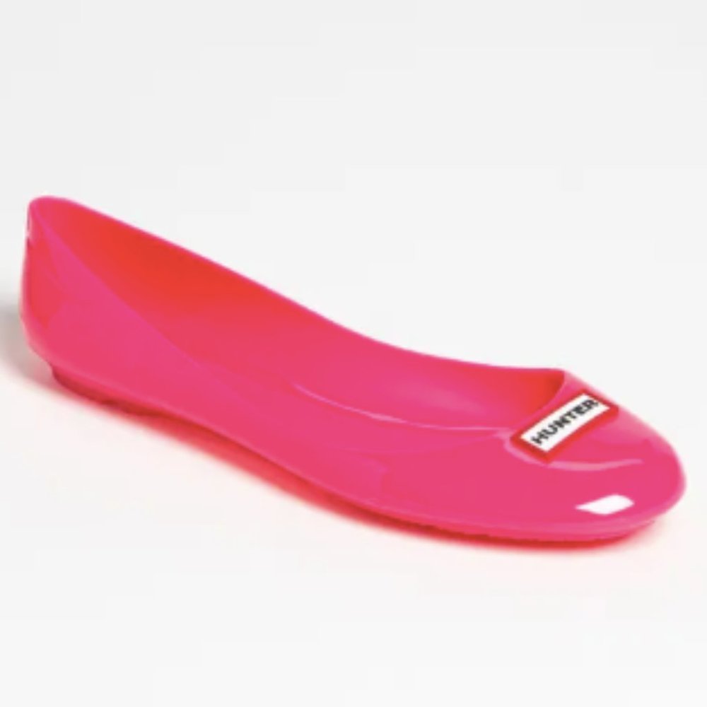 Hunter Brand Pink Romilly Flats